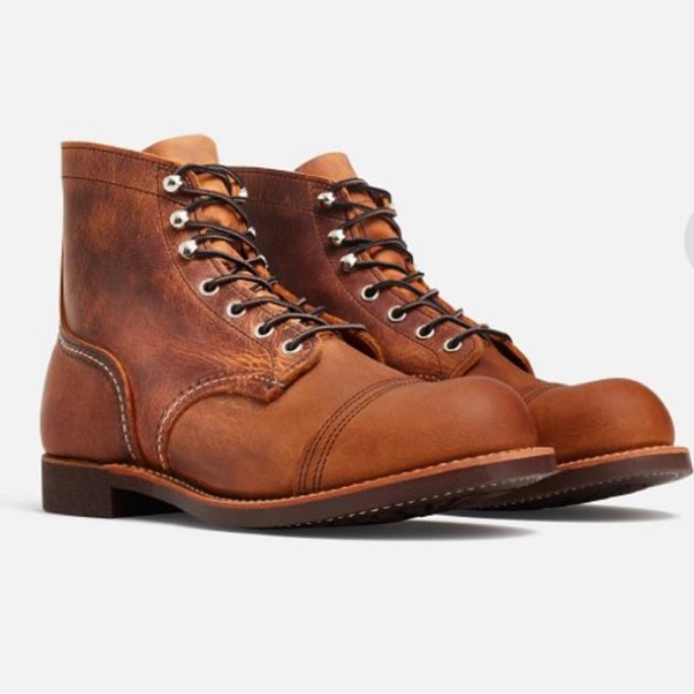 New, in-box, Red Wing Iron Ranger Boots in Copper Leather men’s size 8 (41 euro)